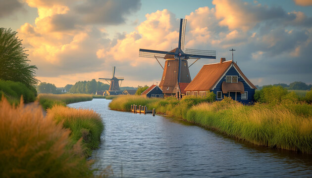 Windmills are one of the symbols of the Netherlands. National Miller's Day