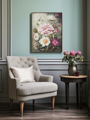 Heirloom Garden Blossom Paintings: Timeless Wall Art Finesse