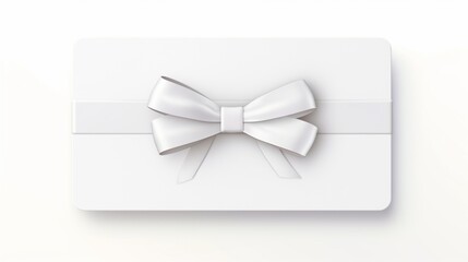 white gift box with bow