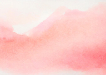 Obraz na płótnie Canvas サーモンピンクの水彩テクスチャ