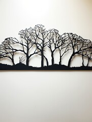 Modern Farmhouse Forest: Artistic Arboreal Silhouettes and Wall Art Trees