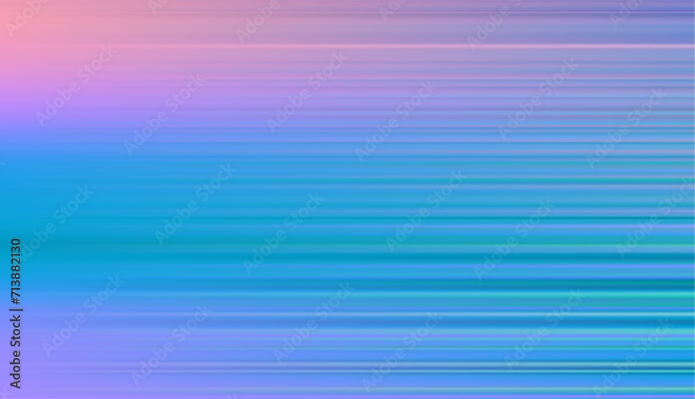 Poster Abstract defocused horizontal background with horizontal smooth blurred lines. Vector texture