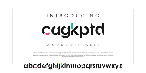 Modern abstract digital alphabet font. modern urban alphabet fonts. Typography sport, technology, fashion, digital, future creative logo font. vector illustration