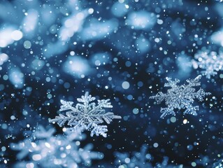 Fototapeta na wymiar Snowflake Snowflakes Snow Macro Close-up Winter Background Wallpaper Image 