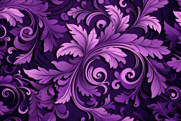Background wallpaper from vintage floral patterns in purple colors