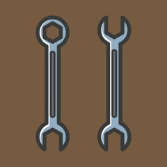 Simple cartoon carpentry and construction tools for home equipment and maintenance vector design art