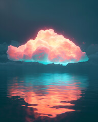 Luminous Cloud Reflection