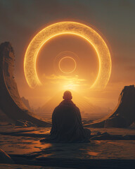 Meditation under Celestial Rings