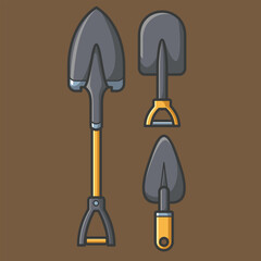 Simple cartoon carpentry and construction tools for home equipment and maintenance vector design art