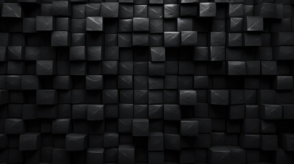 Brick wall background, vantablack grunge texture or pattern for design. Generative ai
