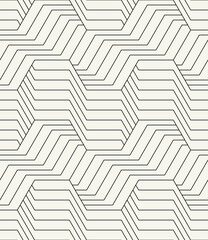 Vector seamless pattern with chevron. Modern geometric texture. Repeating abstract background. Polygonal grid with thin linear grid. - obrazy, fototapety, plakaty