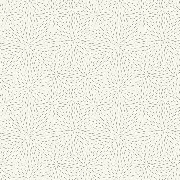  Vector seamless pattern. Monochrome exploding spots. Modern repeating texture. Fancy spotted print. Stylised floral design.