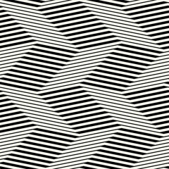 Vector seamless pattern with linear zigzag. Modern geometric texture. Repeating abstract background. Zigzag linear grid.