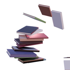 Books Set with no Background