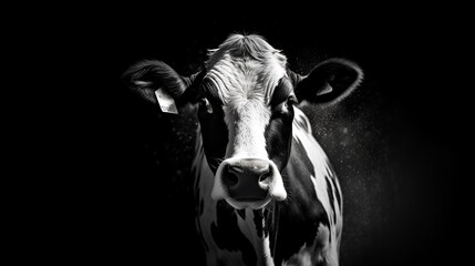 Cow Design, Perfect for Your project or Wallpaper, Ai Generative - obrazy, fototapety, plakaty
