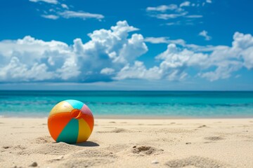 Fototapeta na wymiar colorful beach ball