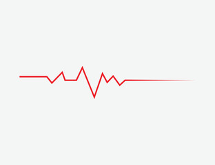 Heartbeat pulse vector line icon. Pulse isolated on white background. Heartbeat, cardiogram. Vector illustration for medical offers and websites.