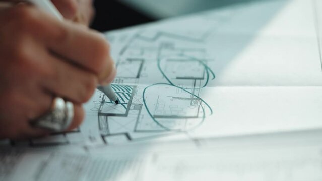 Drawing a Blue print 