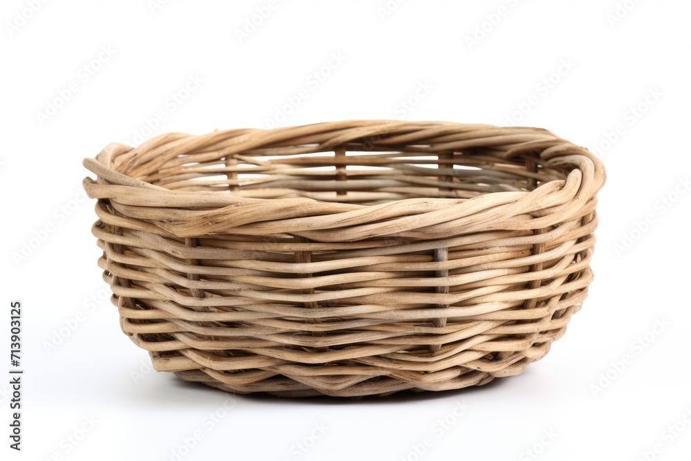 Canvas Prints Basket on white background