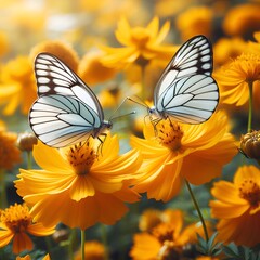 Insect summer plant beauty garden flower  yellow green nature colorful spring butterfly