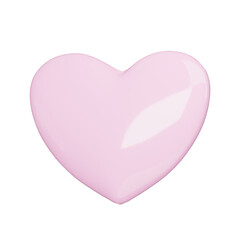 Valentine 3D icon image Ideal for digital greetings, this 3D image conveys affection with elegance and adds a touch of celebration isolated on a transparent background.