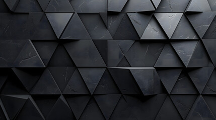 Obraz premium black triangle geometric background, abstract background
