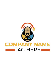 podcast logo minimalist logo design