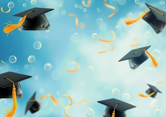 Graduation Announcement High School College Card 5 x 7 Background Image 