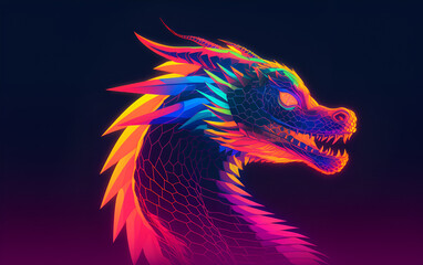 Beautiful Dragon Design, Perfect For Your Project or Wallpaper, Ai Generative
