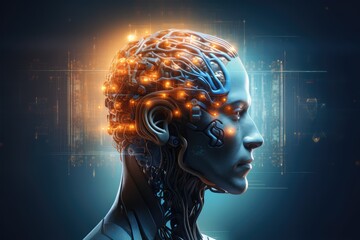 Nebula Neural Colorful Brain Cell Energy Connections, Brain Dots Pattern Neuronal Network, Vibrant Digital Art Microscopic Mycelium Membran, Colored DNA background and motley radiant medical Wallpaper