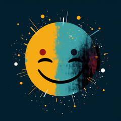 Sunny smile created with Generative Ai