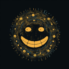 Sunny smile created with Generative Ai