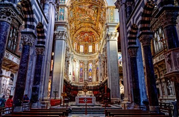 Cathédrale de San Lorenzo⁩, ⁨Gênes⁩, ⁨Nord-Ovest⁩, ⁨Italie⁩ - obrazy, fototapety, plakaty