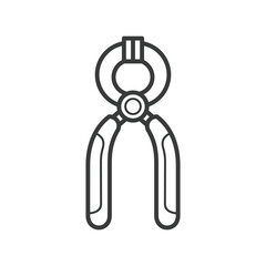 Simple cartoon carpentry and construction tools for home equipment and maintenance outline vector design art
