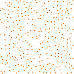 Seamless pattern with orange flowers