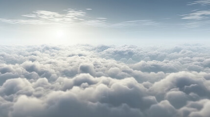 clouds in the sky,cloudy sky, grey sky with clouds, bad weather, rainy day, winter day during a storm, sky background with clouds, dark clouds, flying over the clouds, picture from plane - obrazy, fototapety, plakaty