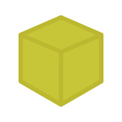 Box illustration icon on the white backround