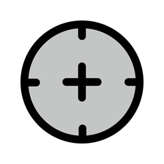 aim target bullseye illustration icon vector