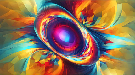 Abstract fractal background on a light background with bokeh, Vector illustration for design,