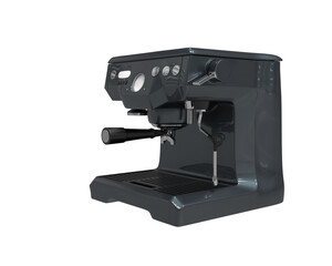 Coffee machine isolated on background. 3d rendering - illustration