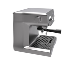 Coffee machine isolated on background. 3d rendering - illustration