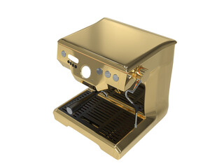 Coffee machine isolated on background. 3d rendering - illustration