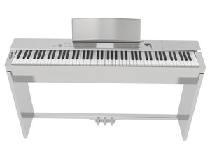 Digital piano isolated on background. 3d rendering - illustration