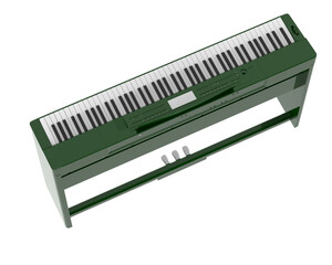 Digital piano isolated on background. 3d rendering - illustration © Elscar Studios