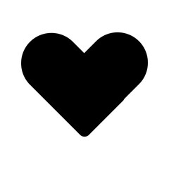 Love heart romantic icon vector. valentaine day