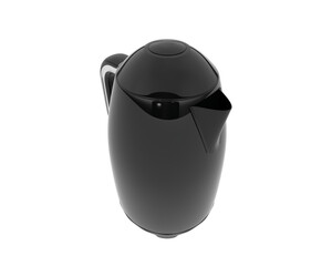 Kettle isolated on background. 3d rendering - illustration