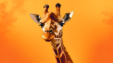 Beautiful Giraffe Design, Perfect for Your Project or Wallpaper, Ai Generative - obrazy, fototapety, plakaty