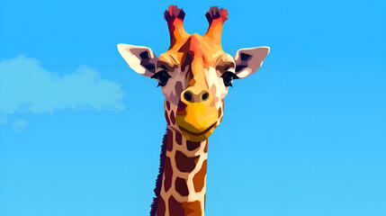 Beautiful Giraffe Design, Perfect for Your Project or Wallpaper, Ai Generative