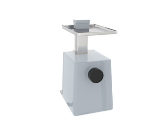 Meat grinder isolated on background. 3d rendering - illustration