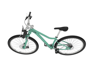 Mountain bike isolated on background. 3d rendering - illustration